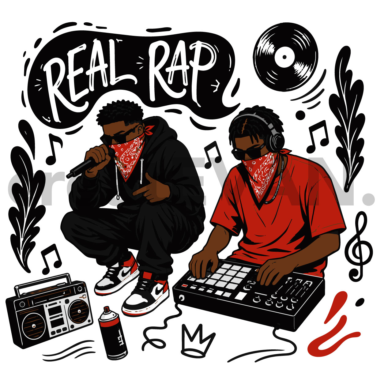 Hip Hop Graphic Elements