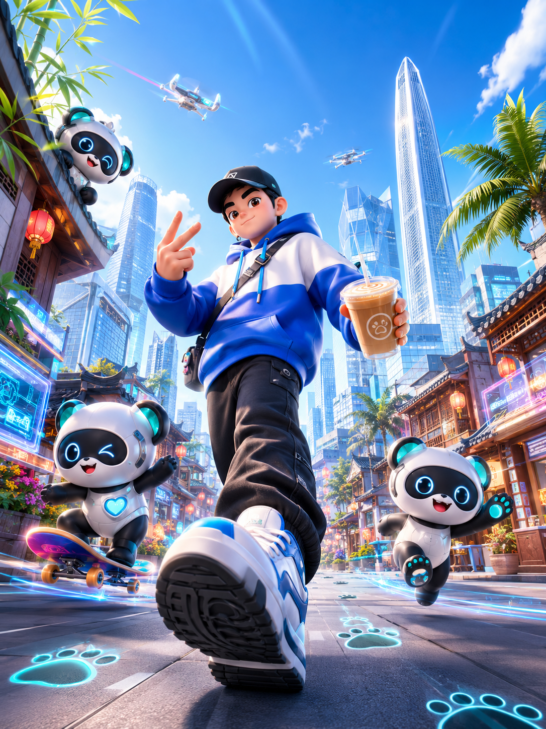 Trendy 3D Animated Commercial Illustration