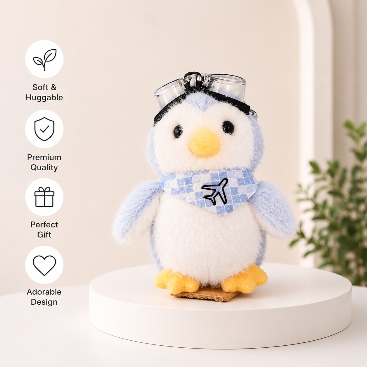 Traveller Penguin Plushie - Magnetic Shoulder Buddy