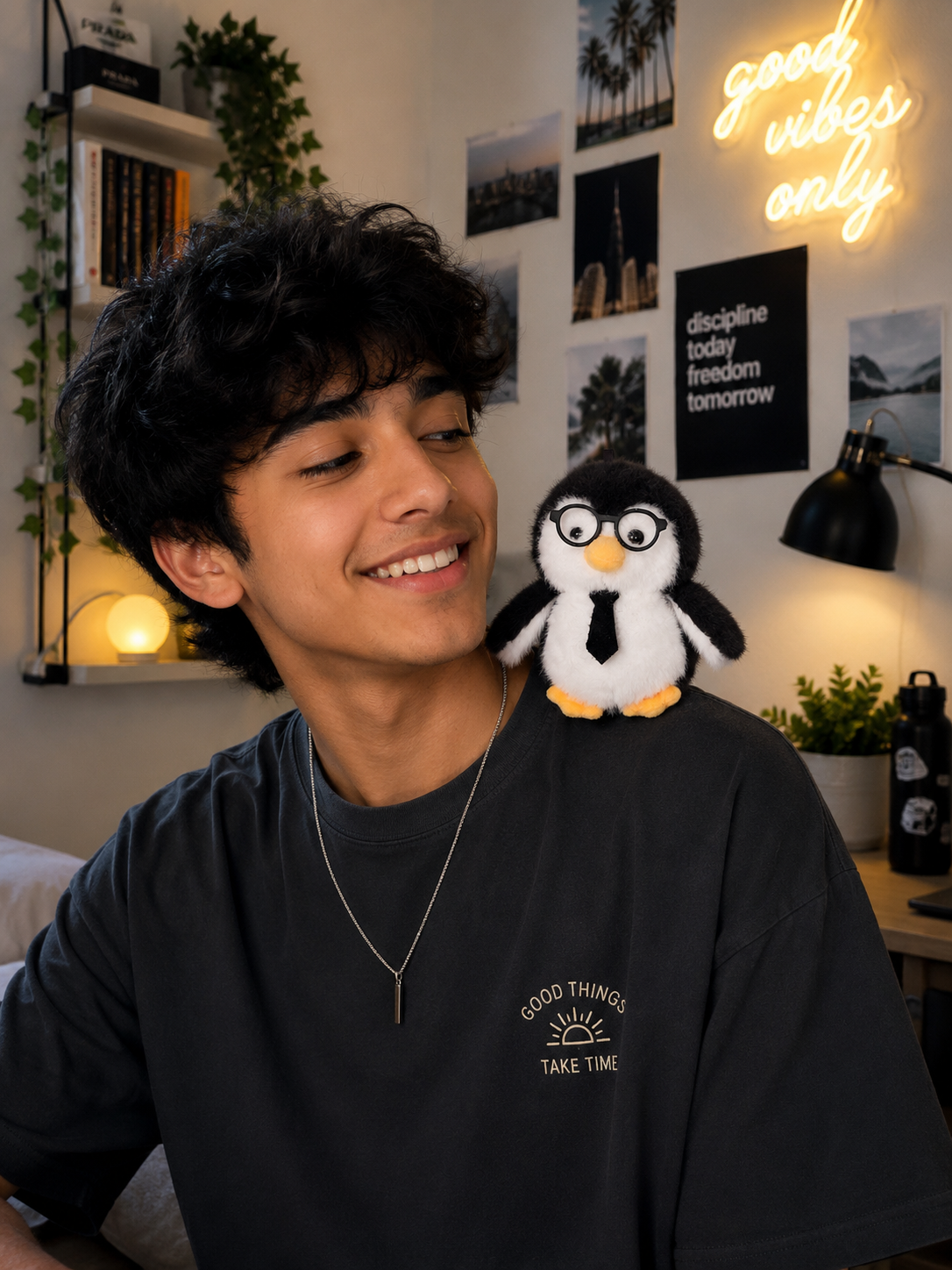 Corporate Penguin Plushie - Magnetic Shoulder Buddy