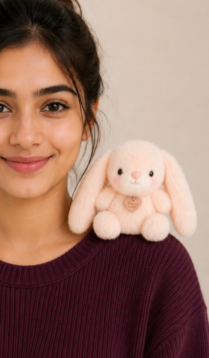 Bunny Plushie - Magnetic Shoulder Buddy