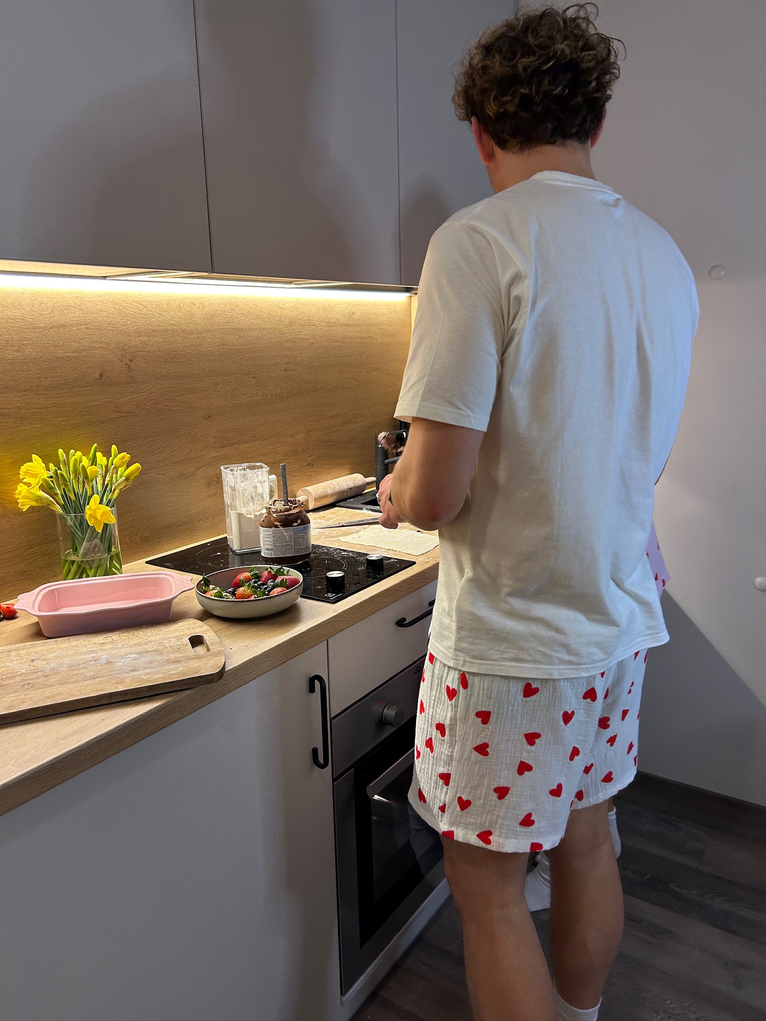 Men's Pajama Shorts - Love
