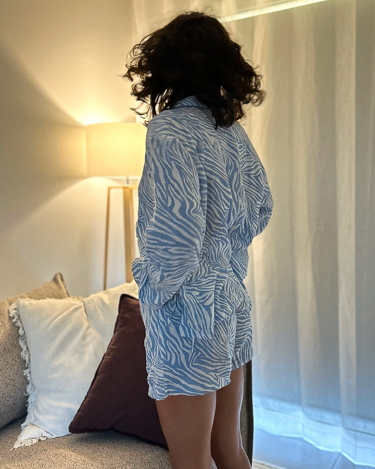 Women's Pajama Set - Zebra