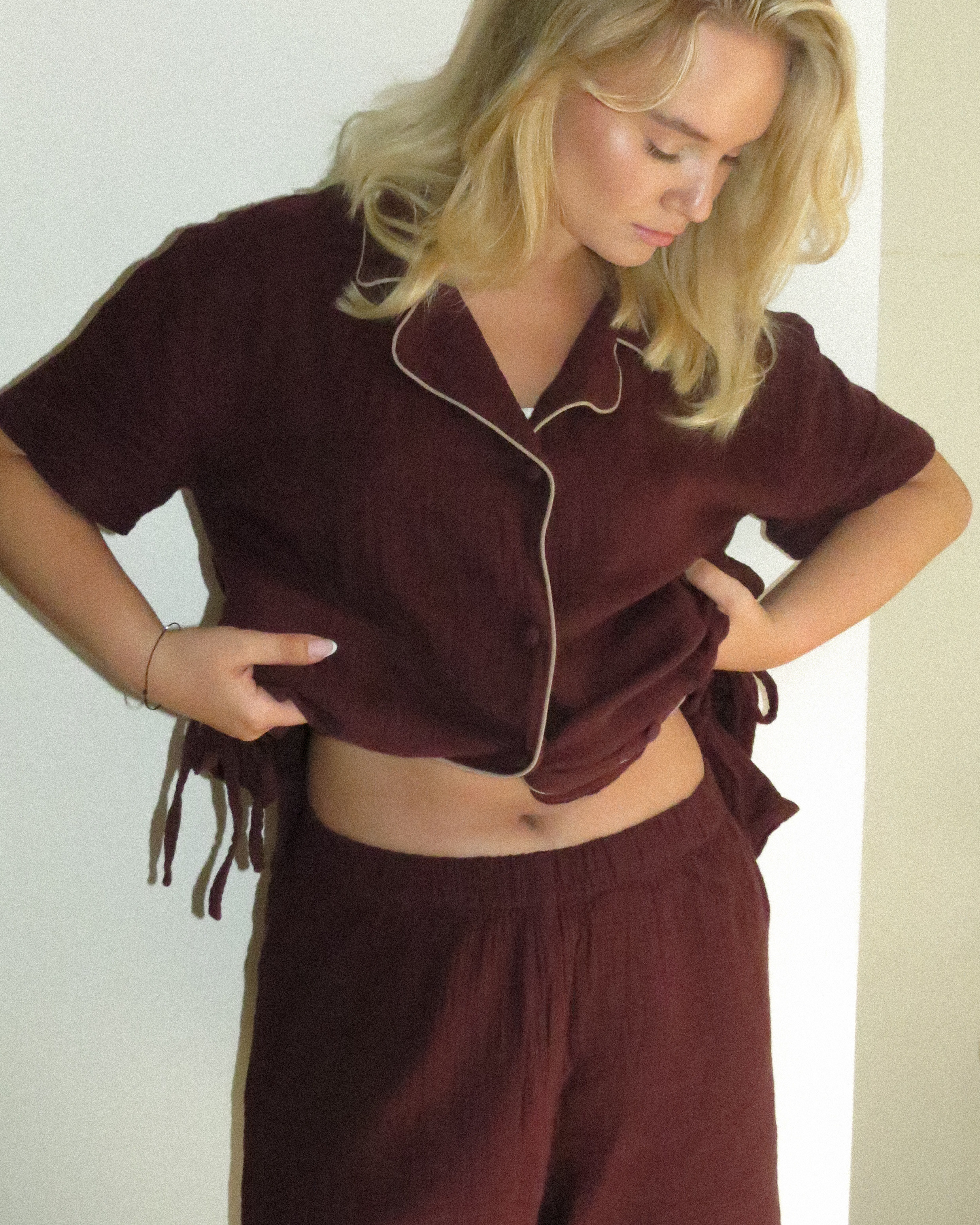 Women's Pajama Set - Mocha