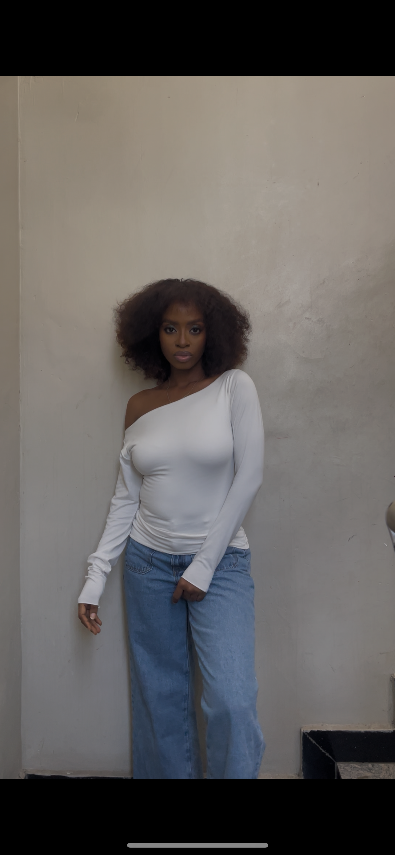 The Slash Neck Long Sleeve Full Lenght Top