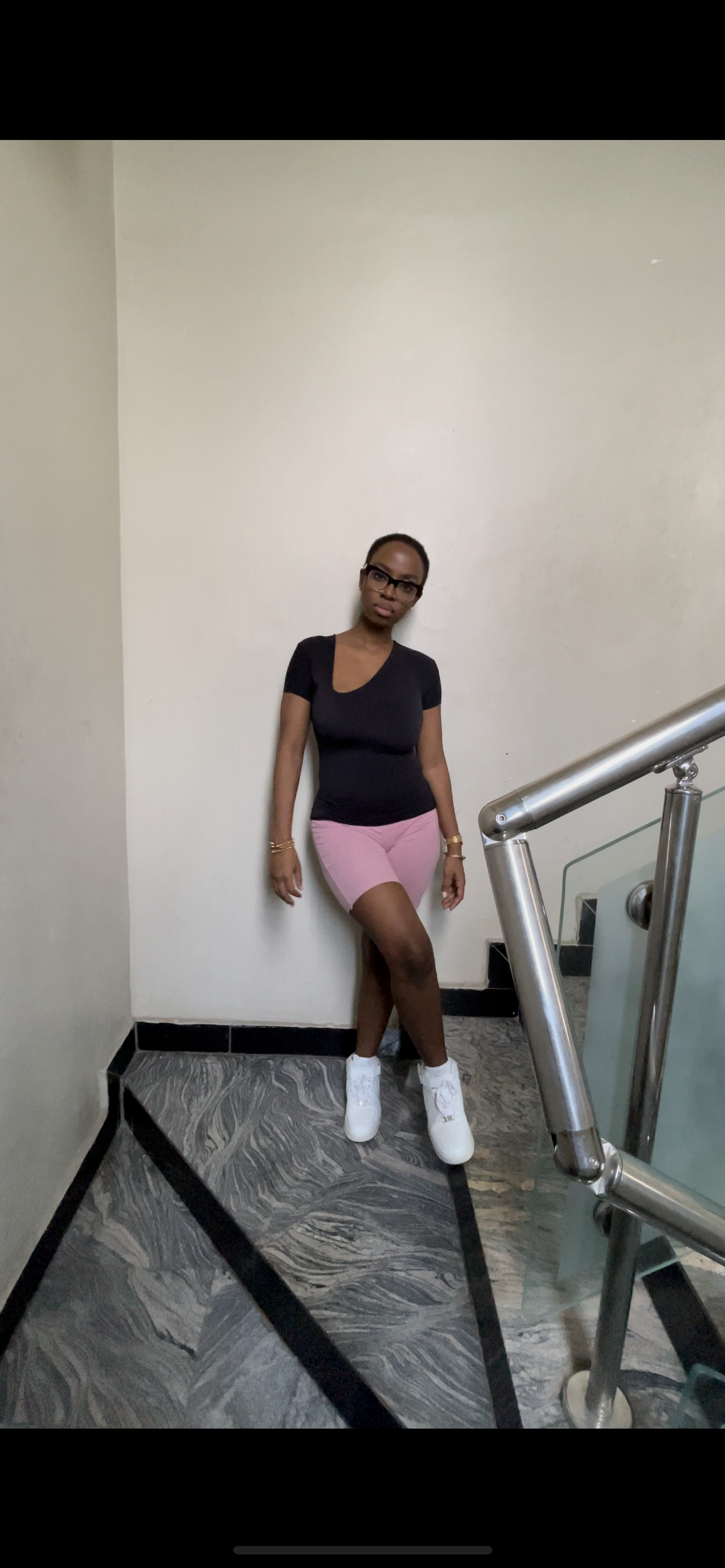 The Side V-Neck Short Sleeve Full Length Top