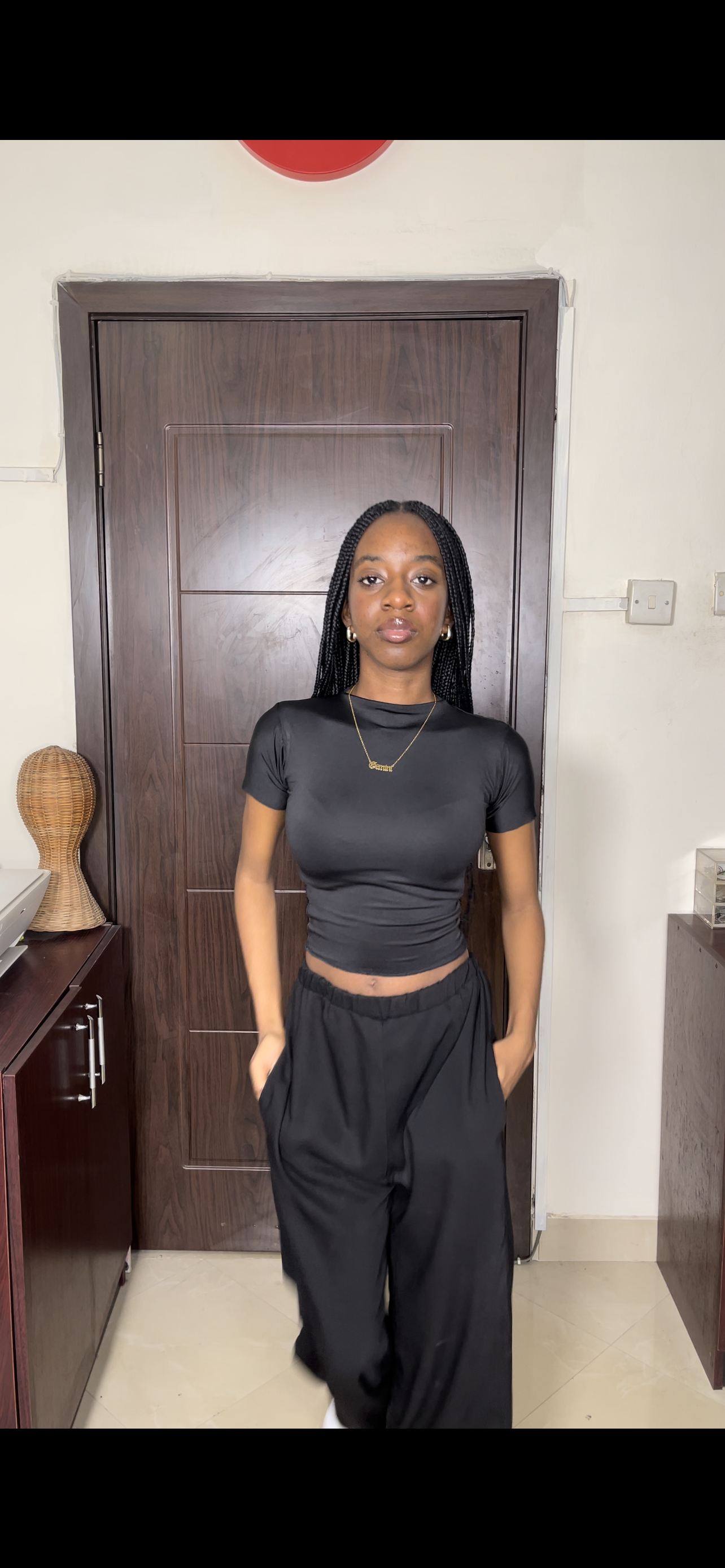 The Mock Neck Short Sleeve Crop Top 