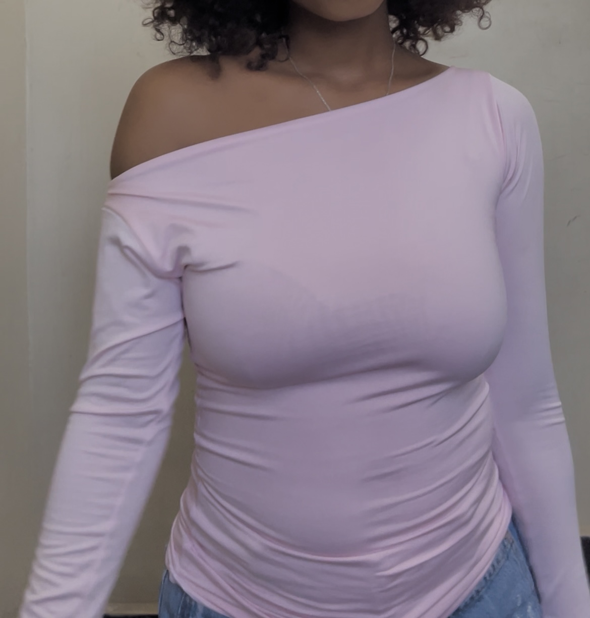 The Slash Neck Long Sleeve Full Length Top