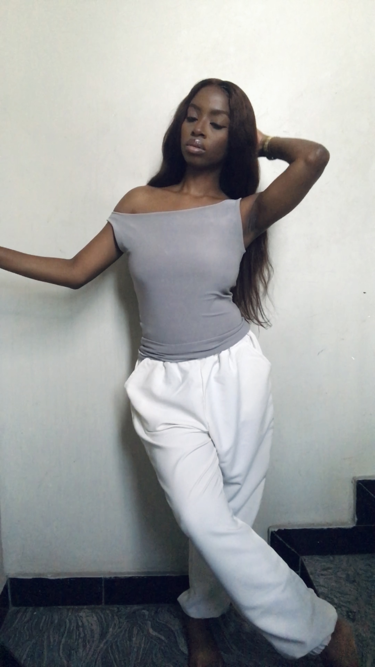 The Slash Neck Sleeveless Full Length Tank Top