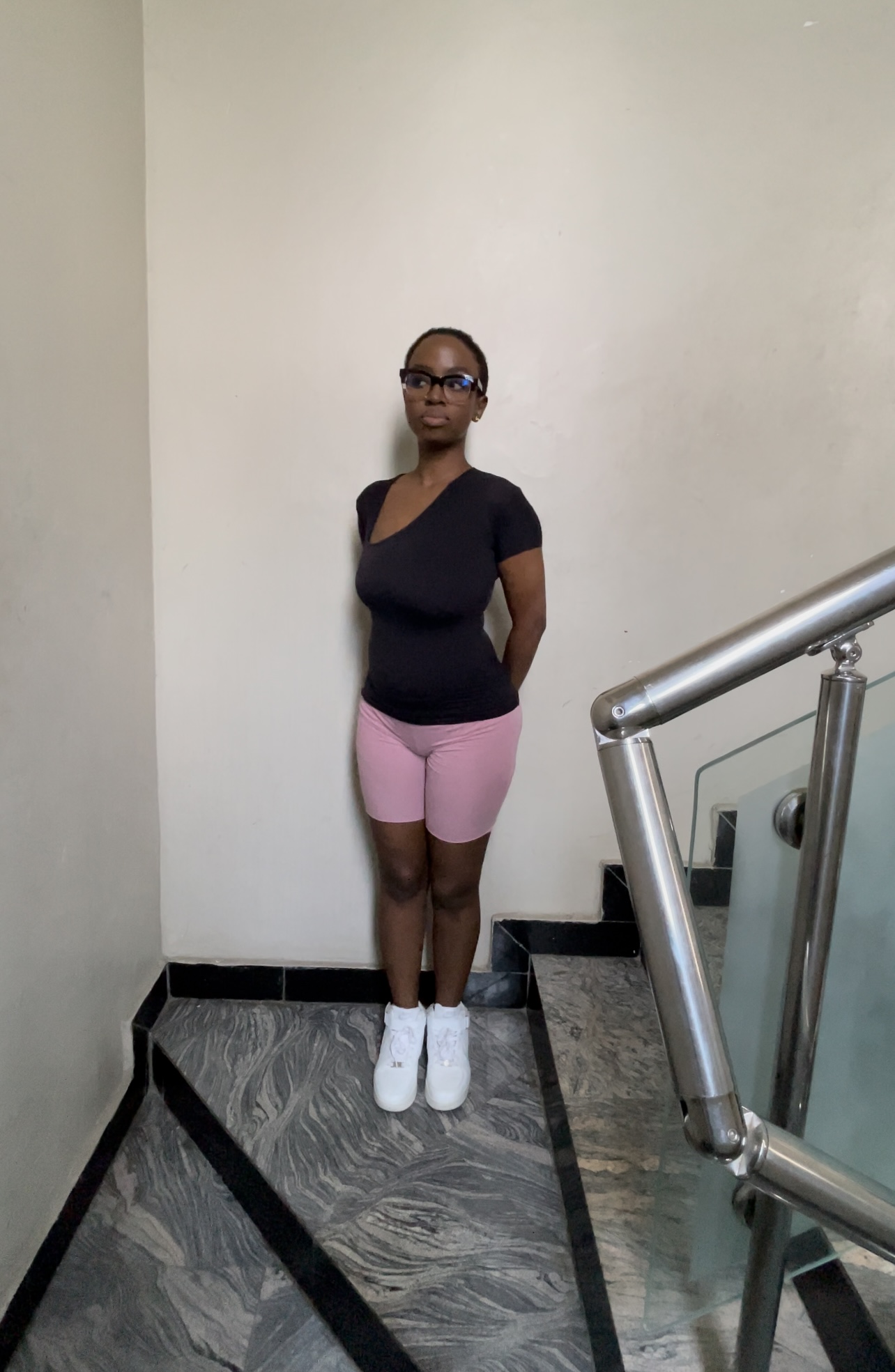 The Side V-Neck Short Sleeve Full Length Top