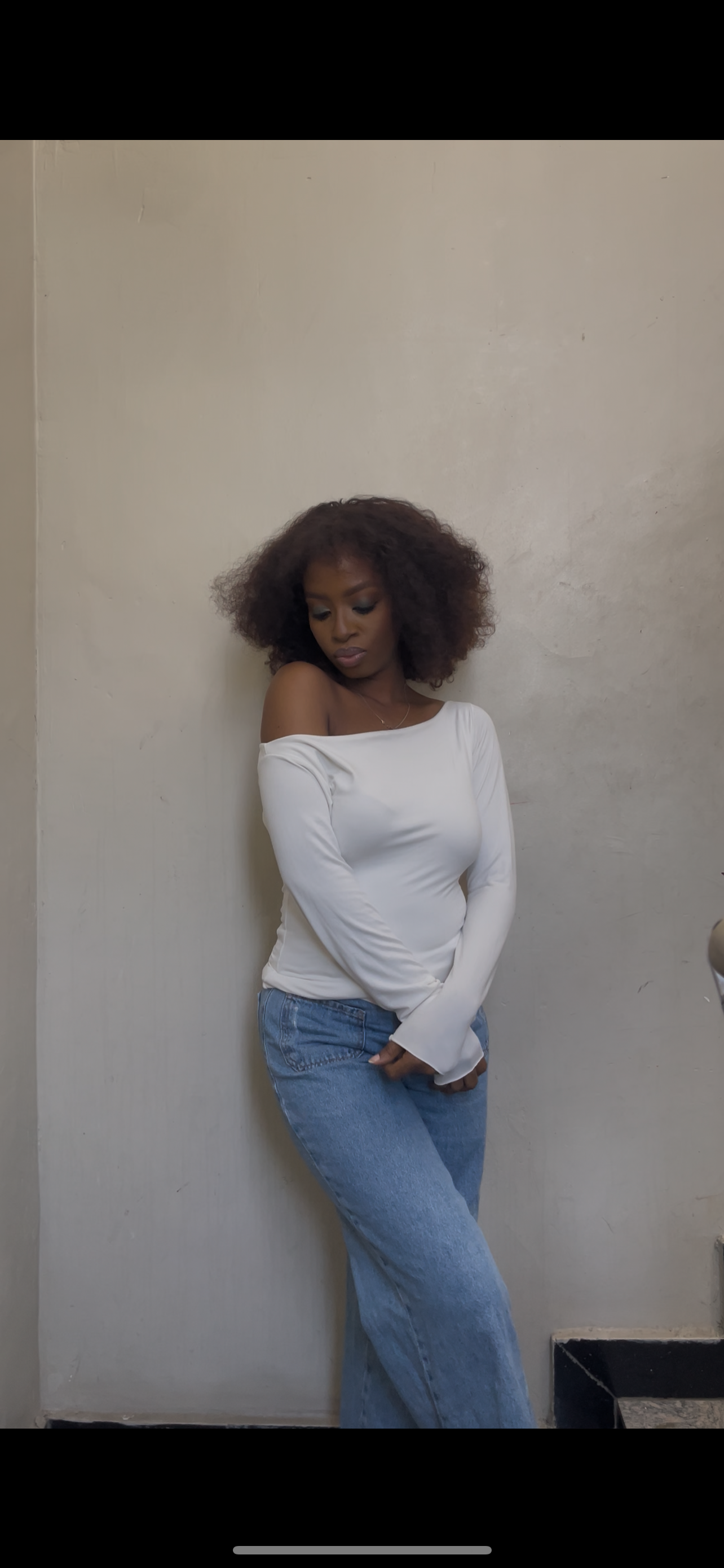 The Slash Neck Long Sleeve Full Lenght Top