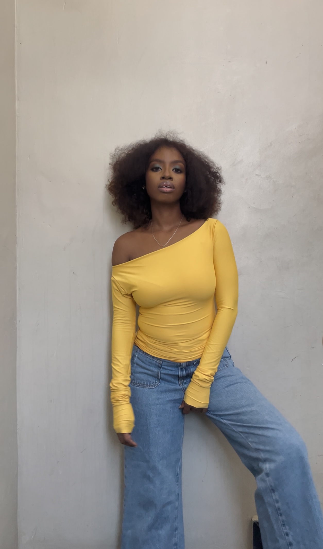 The Slash Neck Long Sleeve Full Length Top