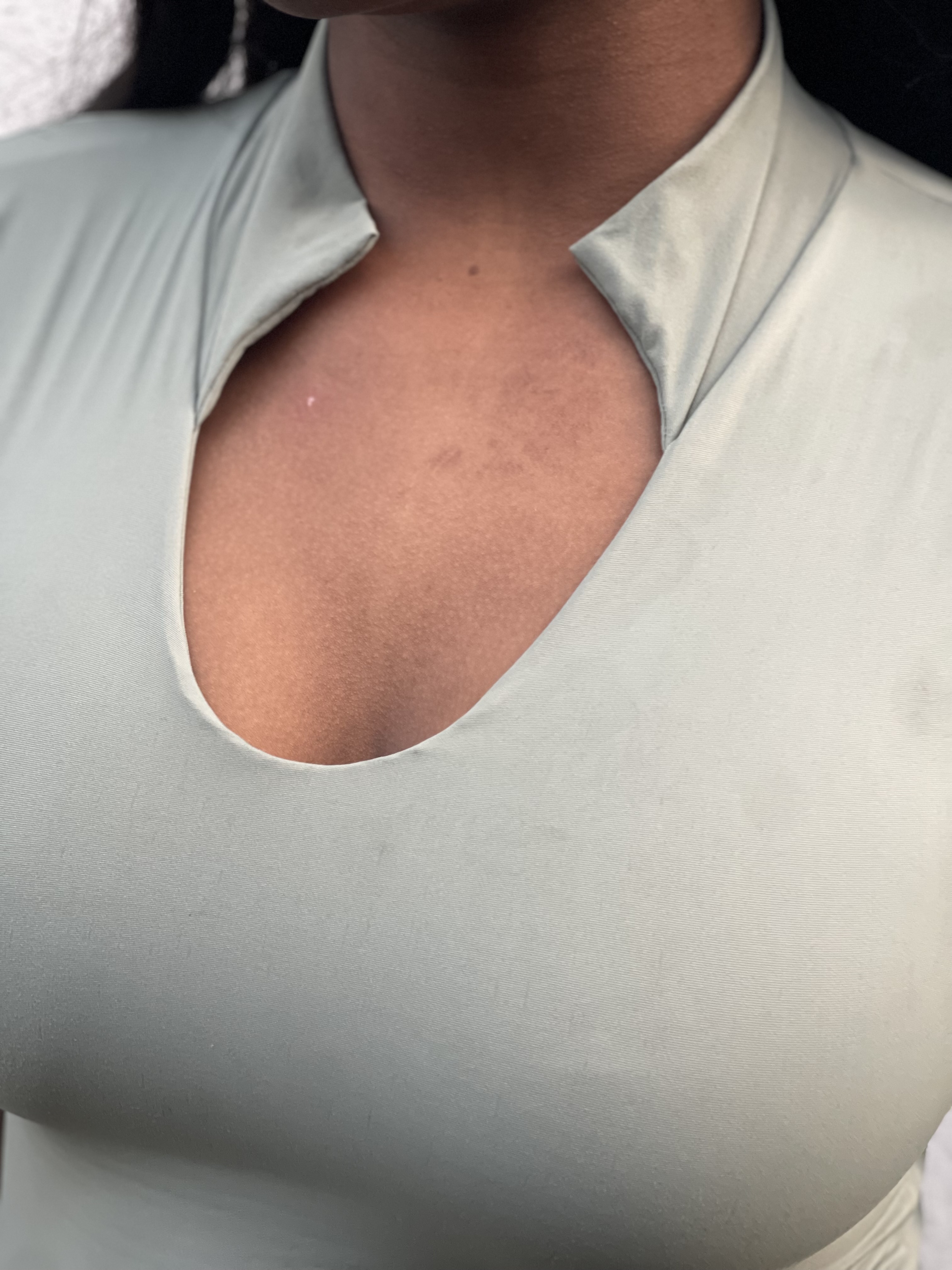 The Collared neck short sleeve full length top