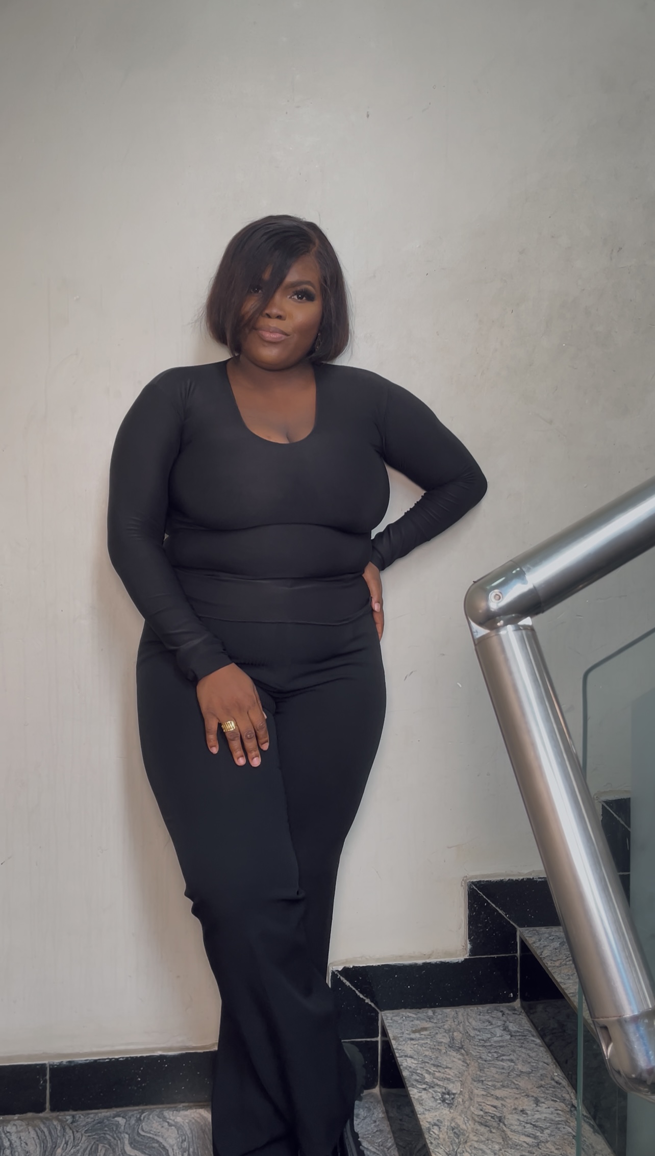 The V-Neck Long Sleeve Full Length Top 