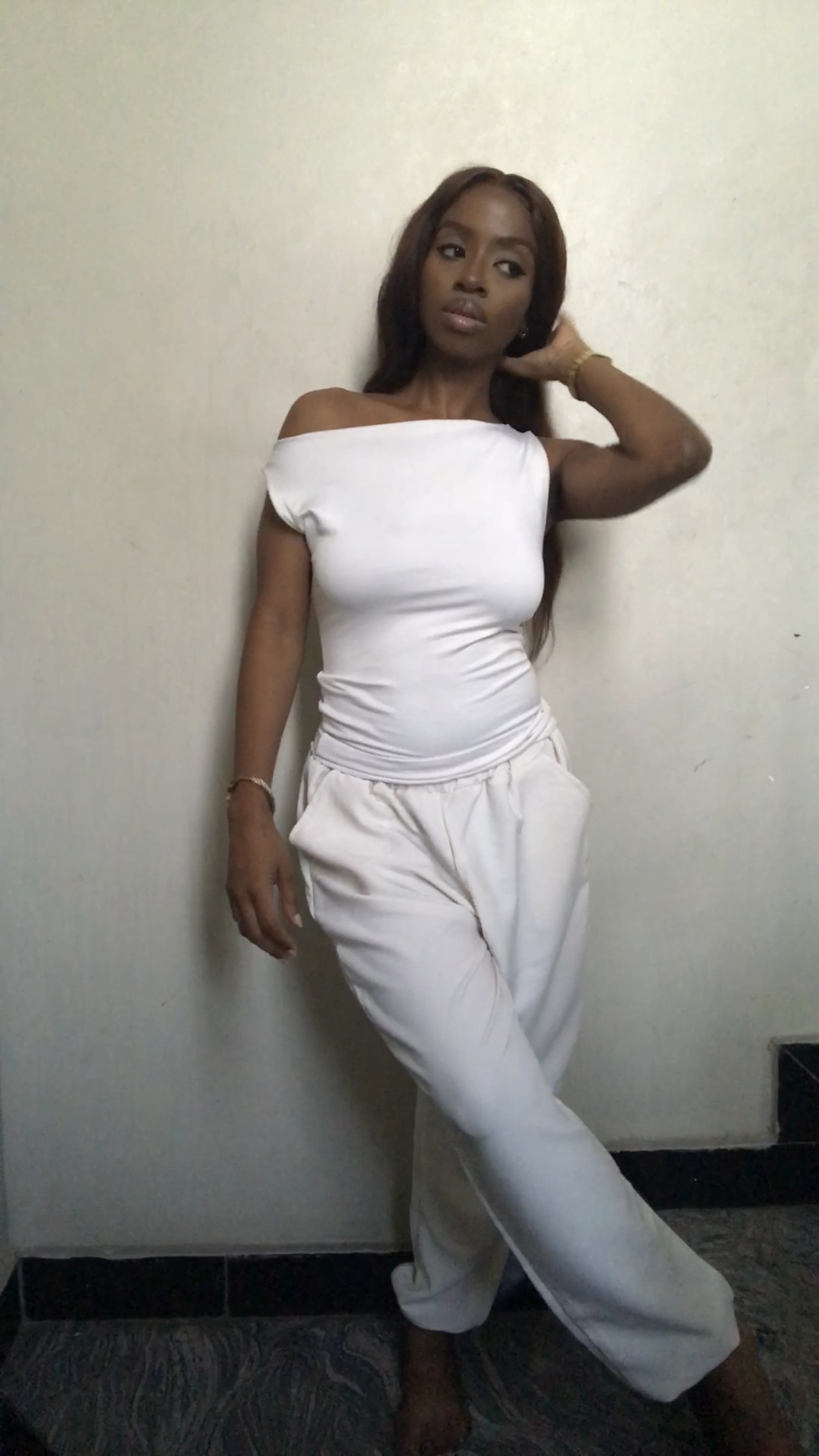 The Slash Neck Sleeveless Full Length Tank Top