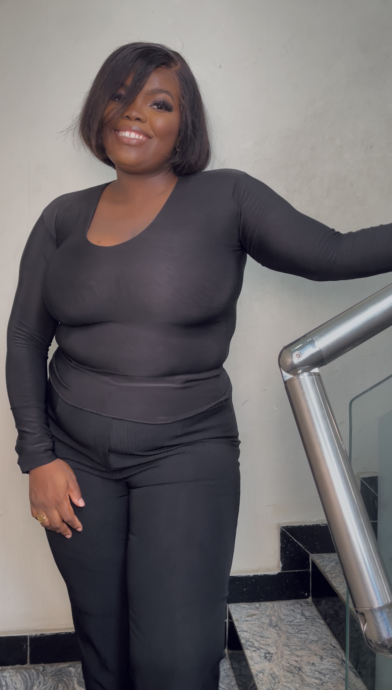 The V-Neck Long Sleeve Full Length Top 