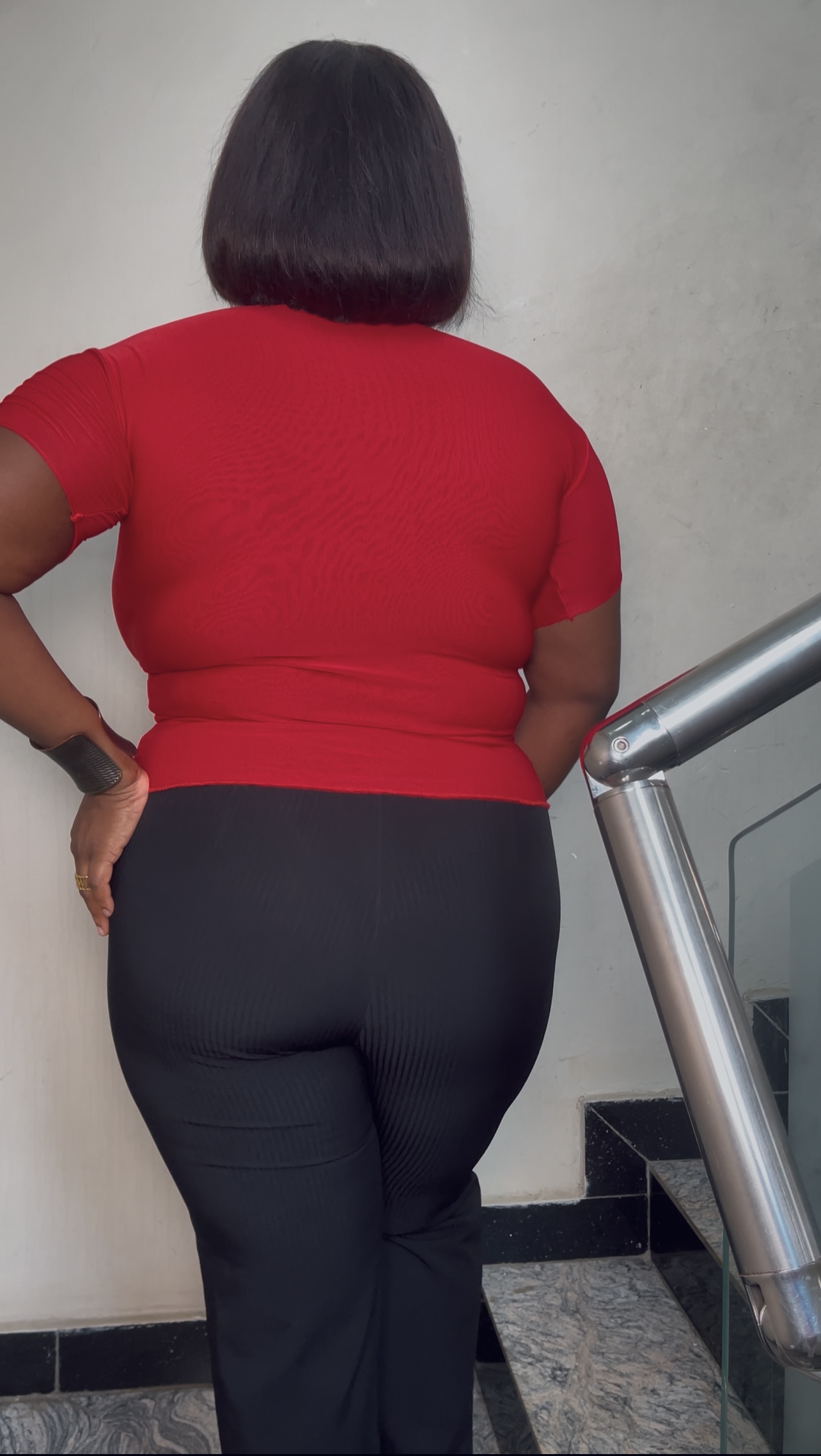 The V-Neck Short Sleeve Full Length Top