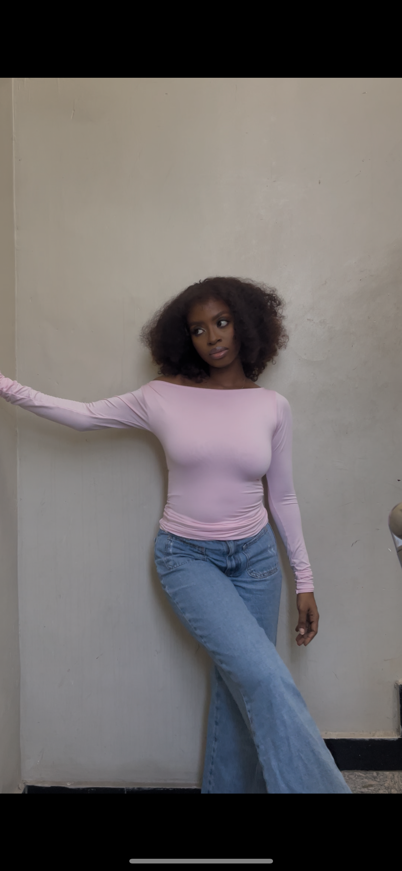 The Slash Neck Long Sleeve Full Length Top