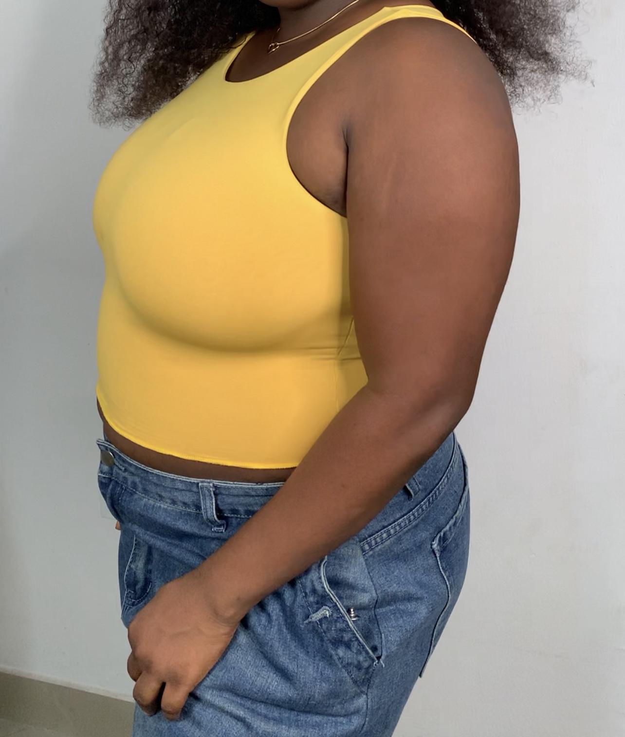 The High Neck Sleeveless Crop Top