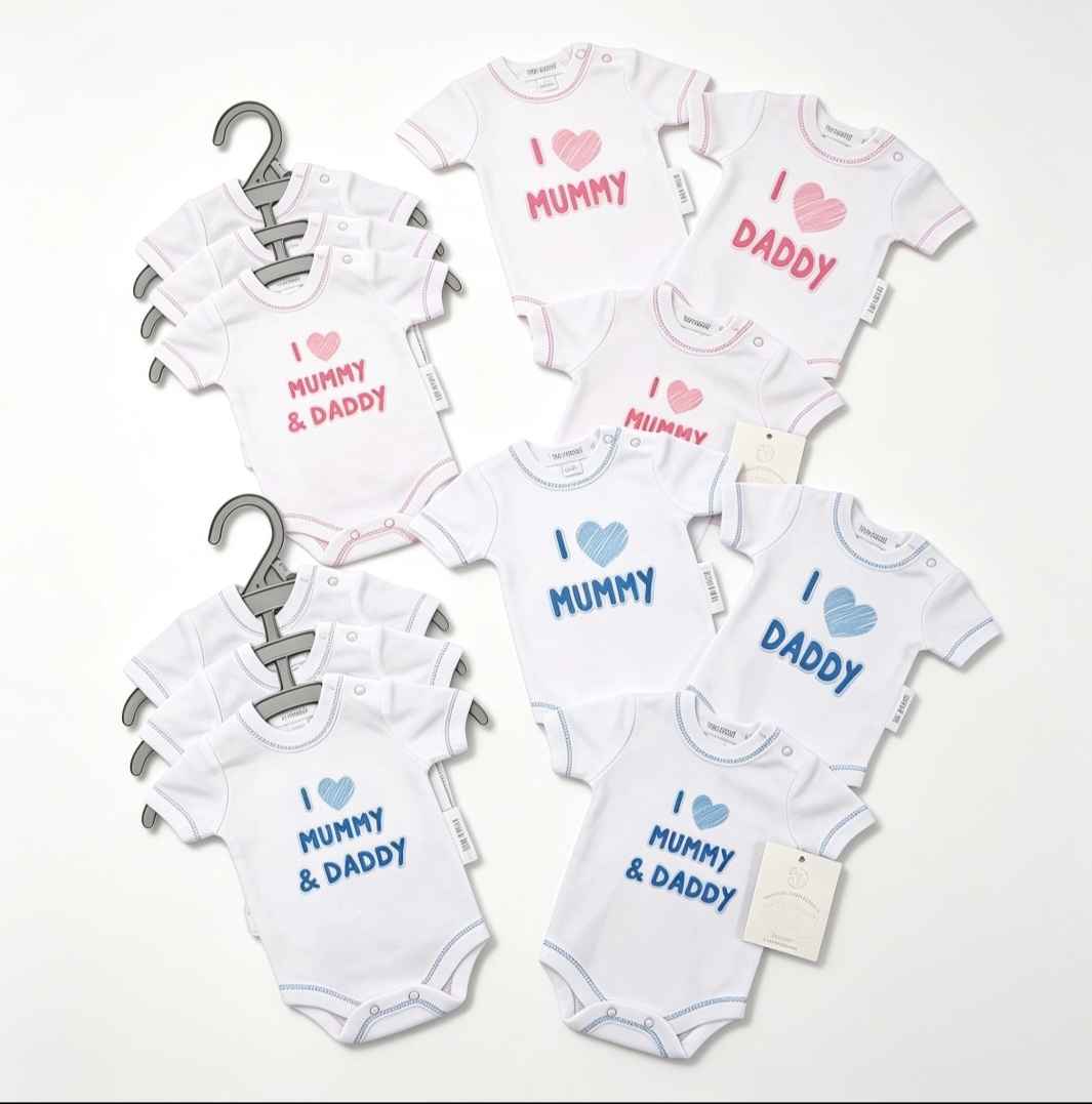 Baby Cotton Bodysuit Set