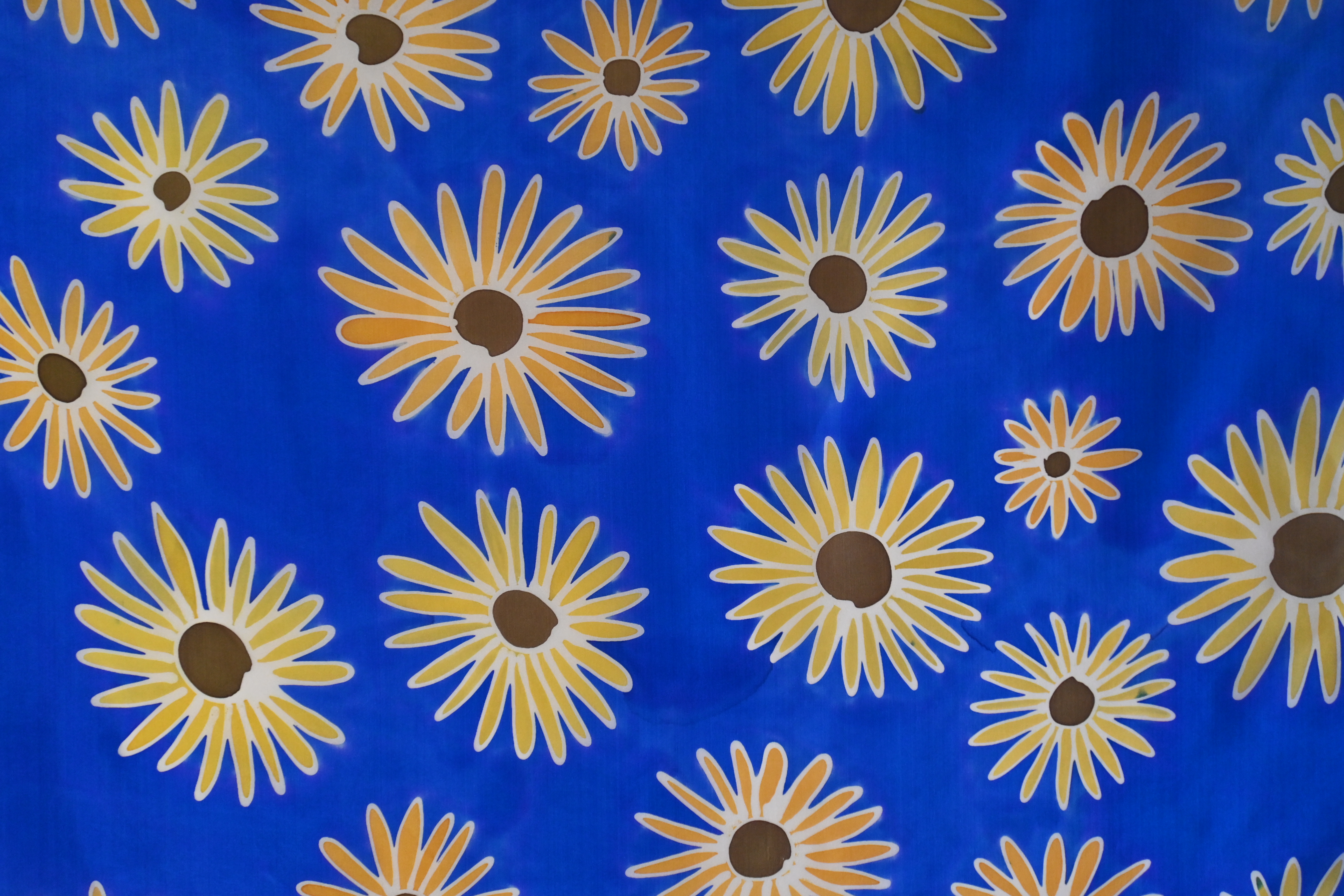 Pañuelo Azul con Margaritas