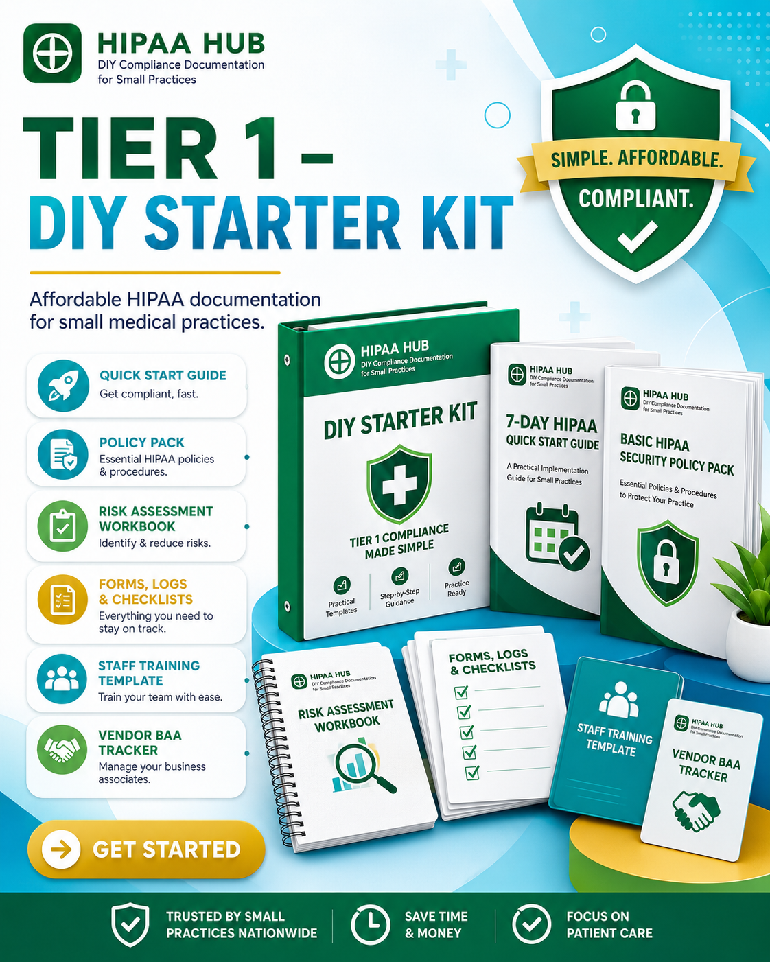 HIPAA HUB Tier 1 – DIY Starter Kit