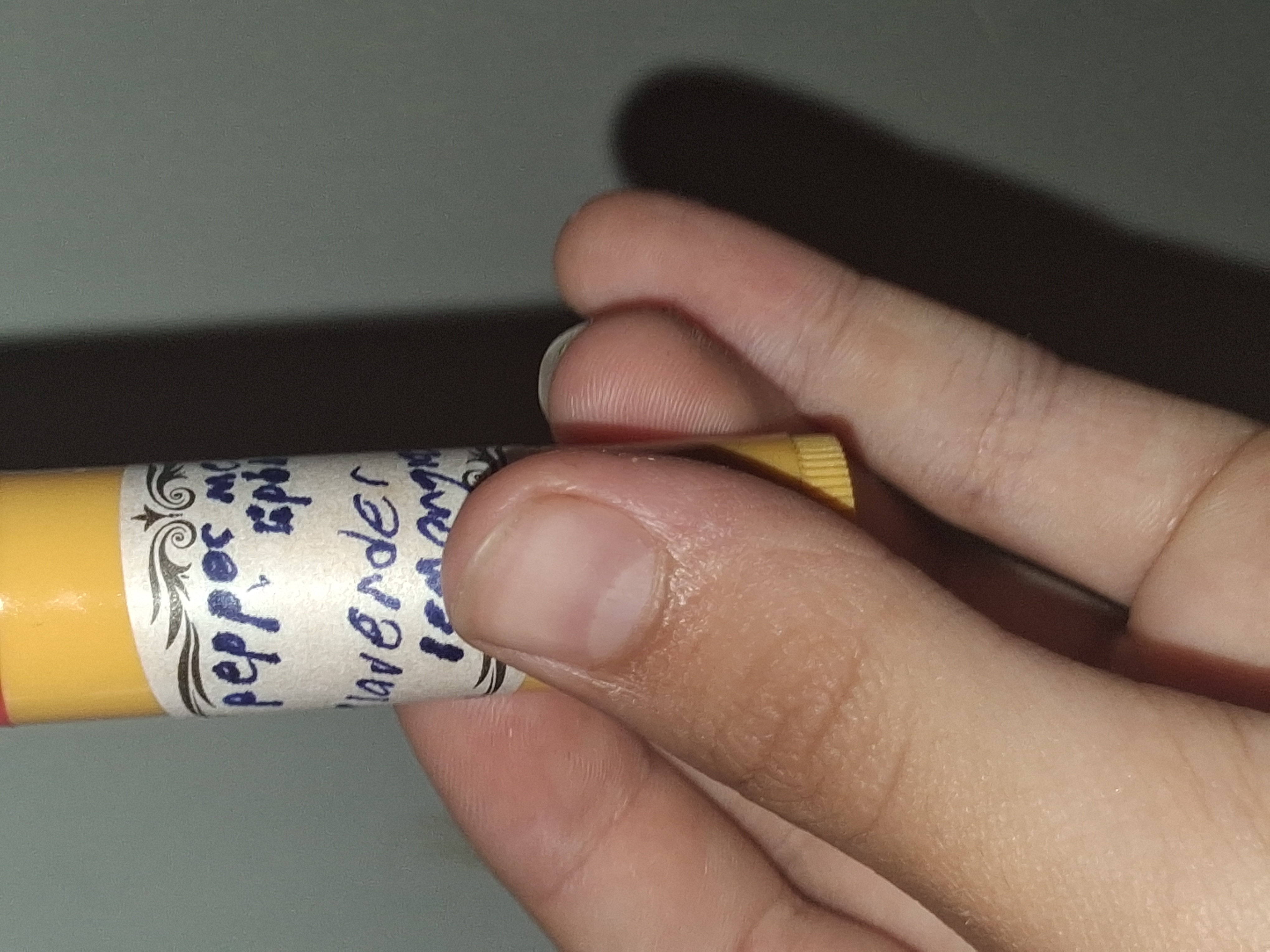 Peppermint lip balm tube 