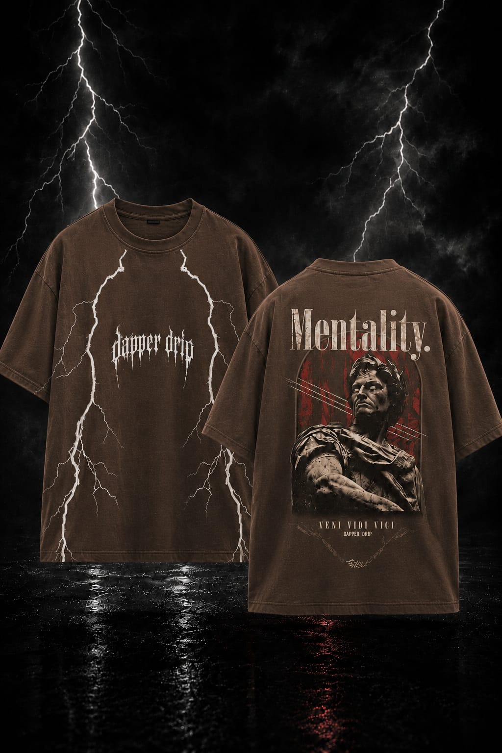 Mentality' COFFEE Oversized Tee