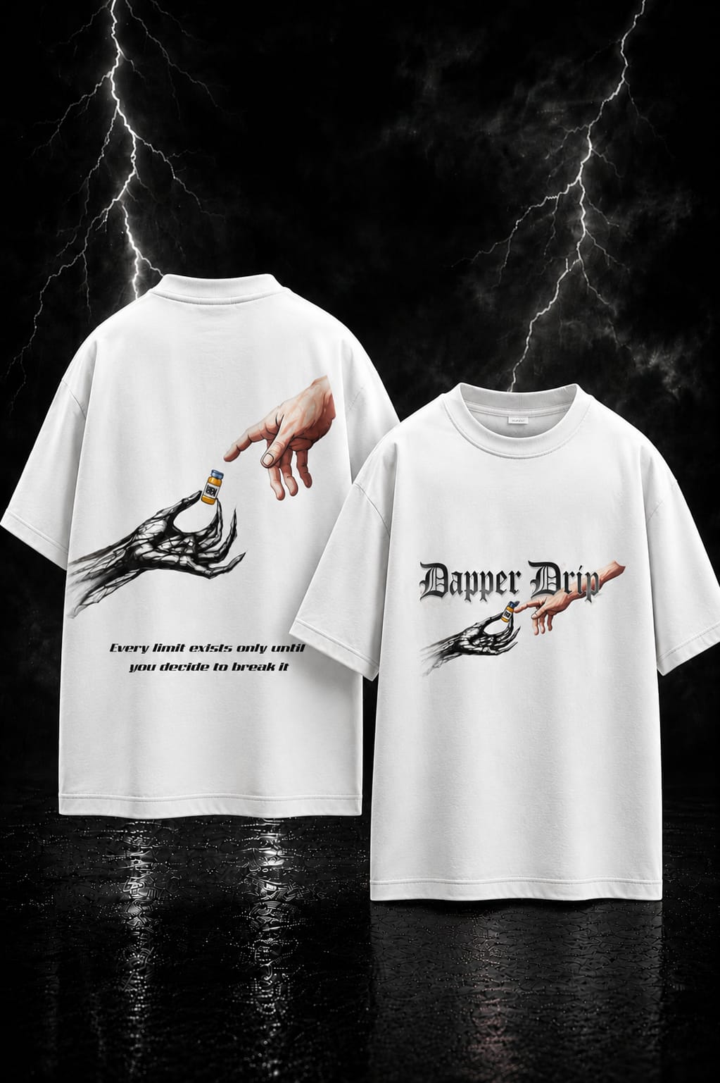 Tren White Graphic Tee