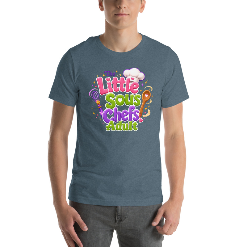Little Sous Chef Green Adult Unisex T-Shirt 