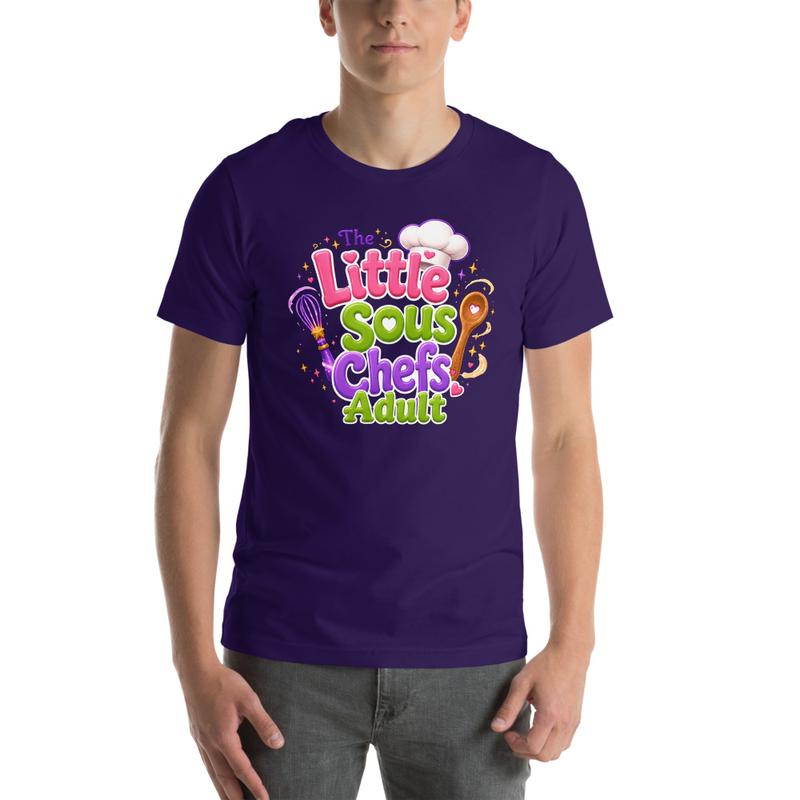 Little Sous Chef Green Adult Unisex T-Shirt 