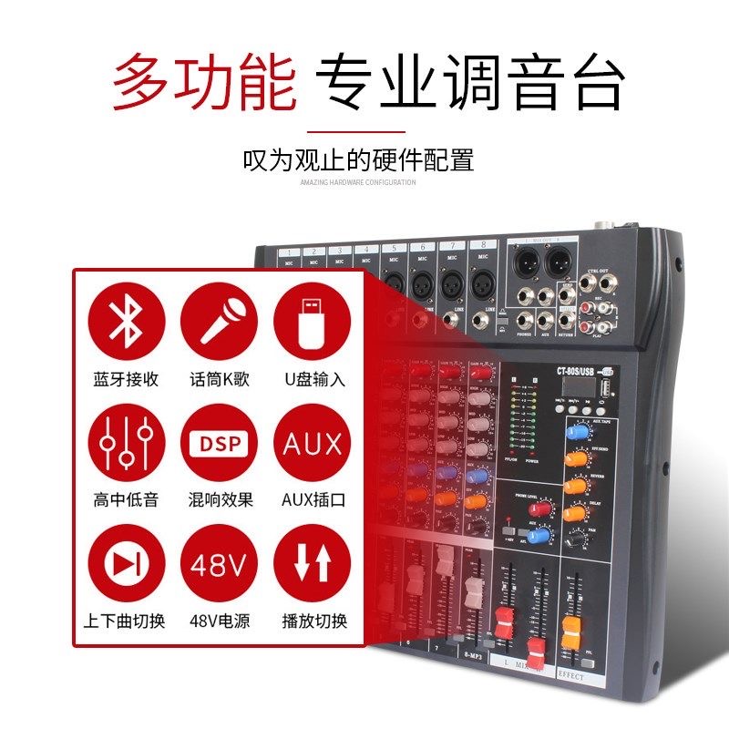 SHENGLE Dual 15 Inch Full Professional Stage PA Sound System Complete Set