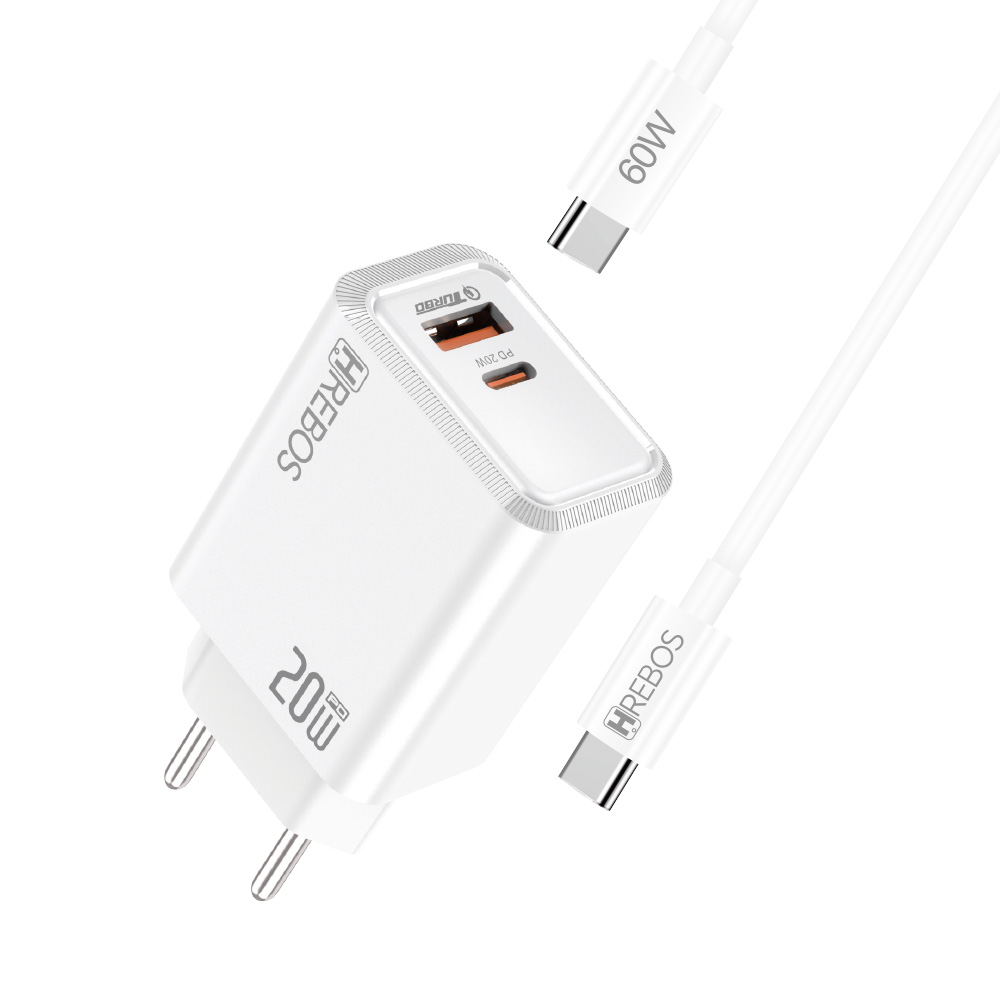 Carregador Rápido 2 Portas 20W
