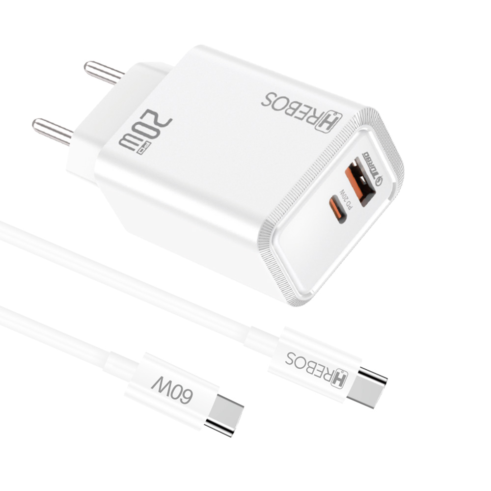 Carregador Rápido 2 Portas 20W