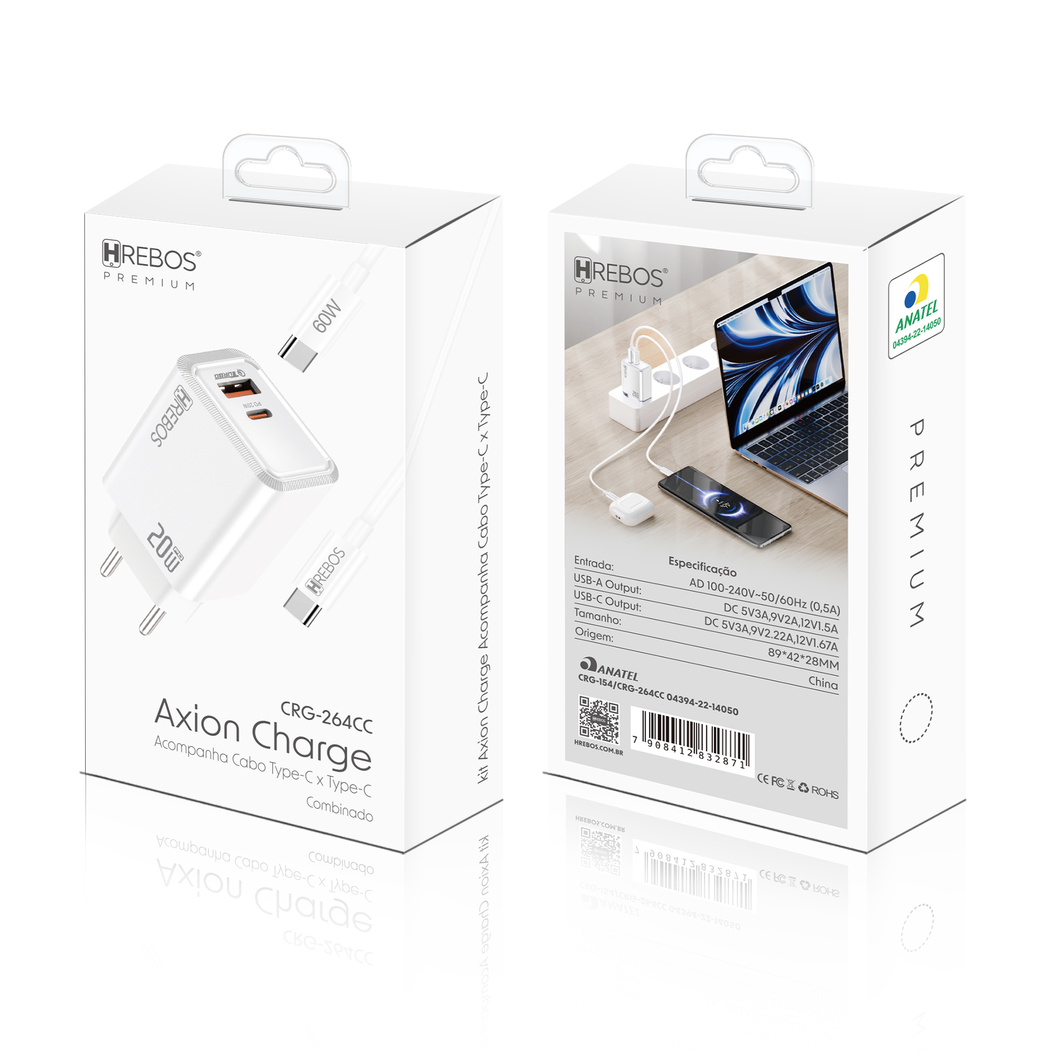 Carregador Rápido 2 Portas 20W