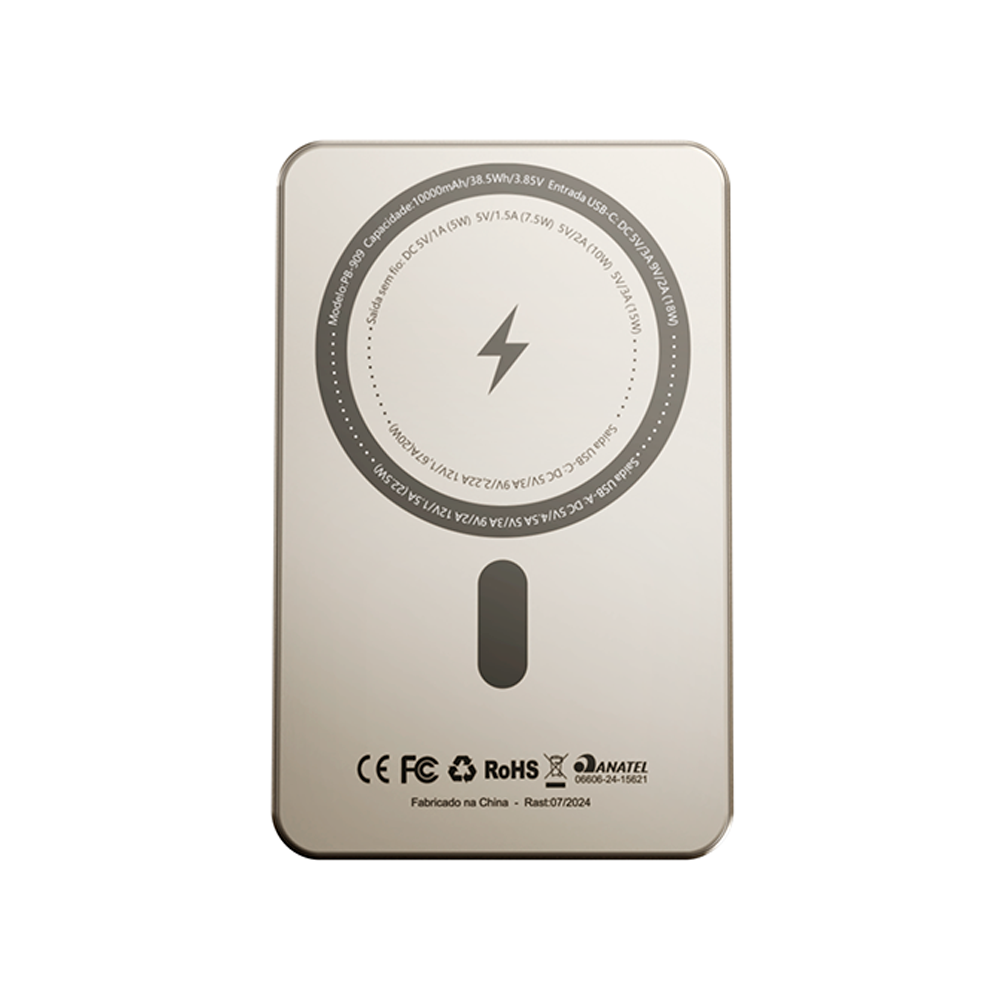 Power Bank Magnético 10000mAh Hrebos