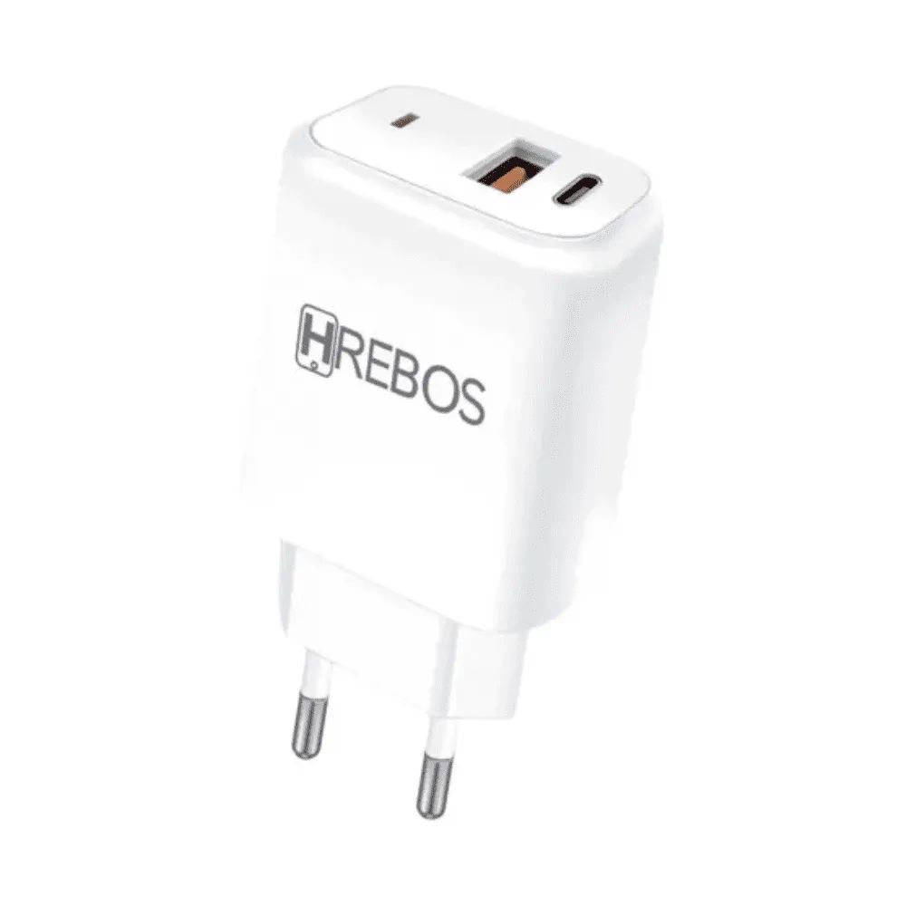 Carregador Turbo Hrebos USB-C e USB
