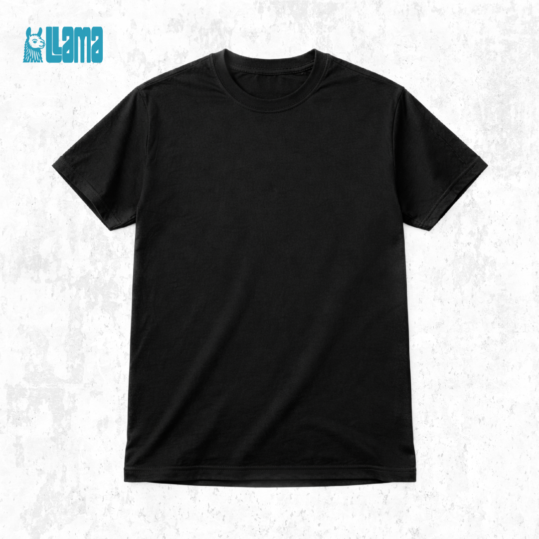 Estampado Sencillo - Playera negra