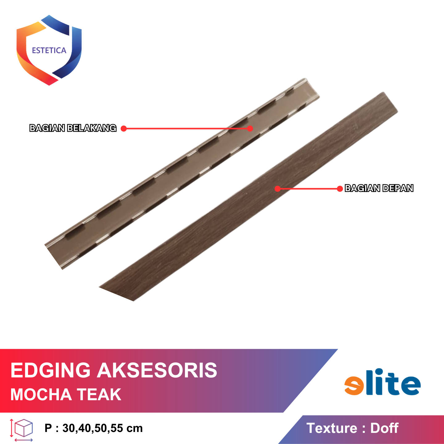 Mocha Teak Edge Trim
