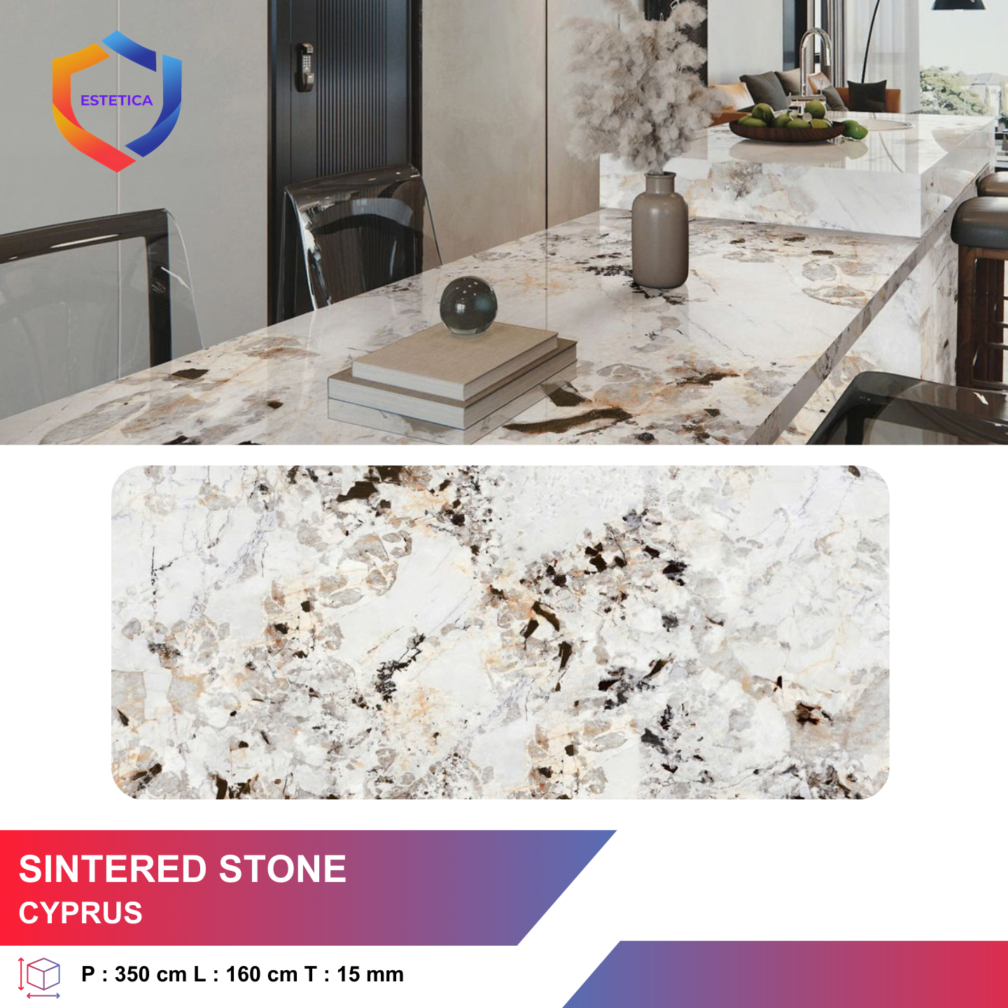 Cyprus Sintered Stone Slab