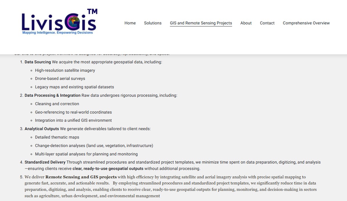 Geospatial Data & Remote Sensing Service
