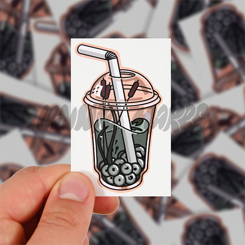 Frogspawn Boba Sticker