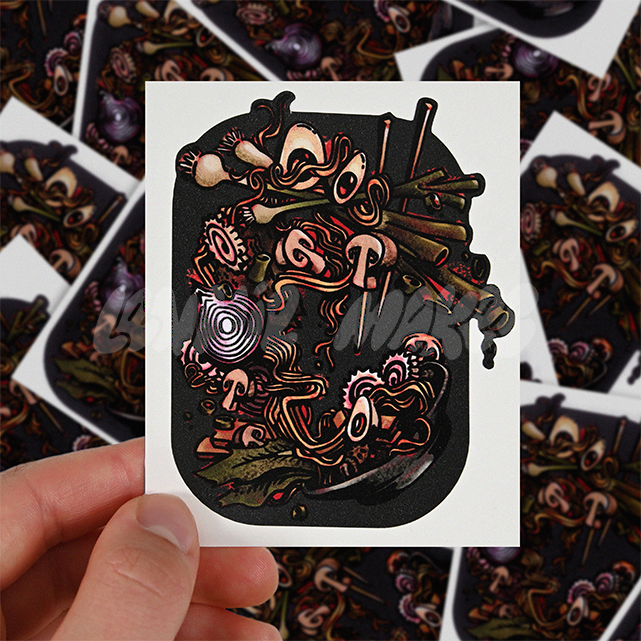 Ramen Explosion Sticker