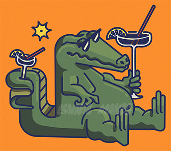 Crocktail Sticker