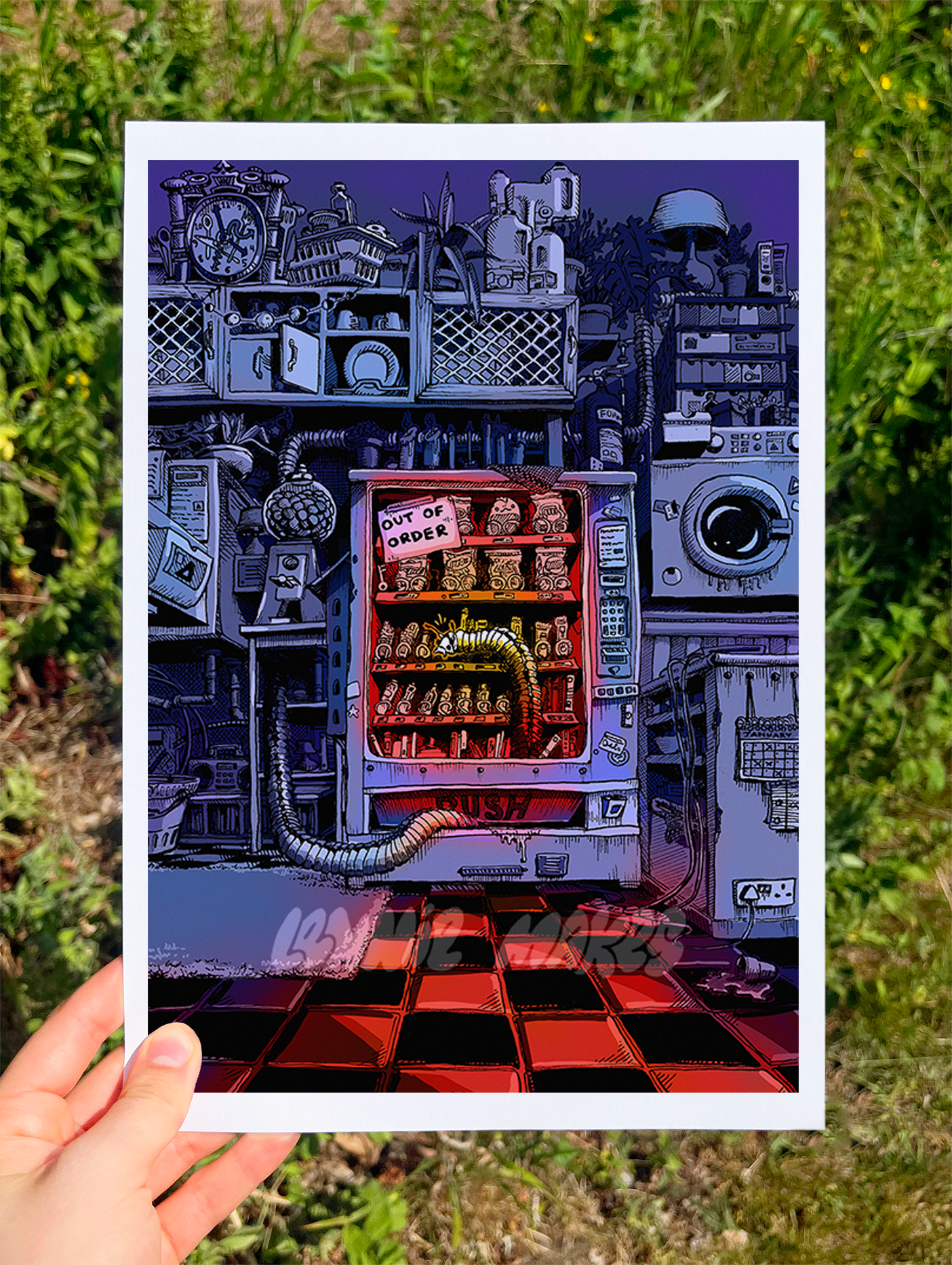 Worm Vendor - A5/A4/A3 Coloured Print