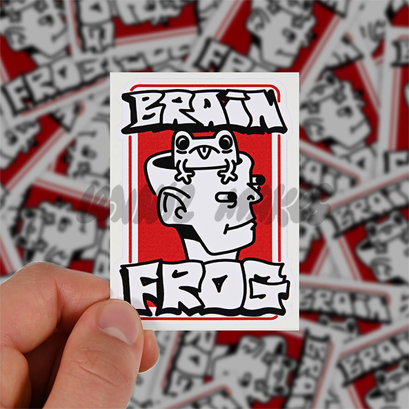 Brain Frog Sticker