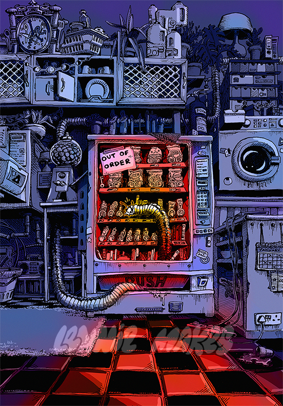 Worm Vendor - A5/A4/A3 Coloured Print