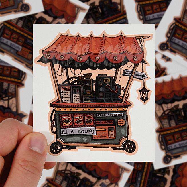 Souper Van Sticker