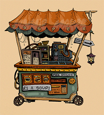 Souper Van Sticker