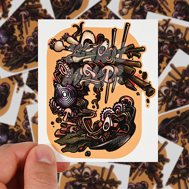 Ramen Explosion Sticker